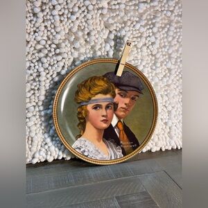 Norman Rockwell Decorative Plate Meeting On The Path